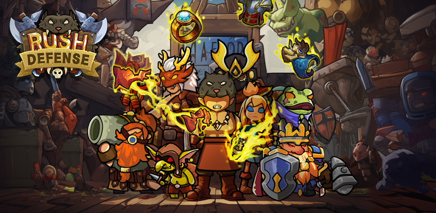Rush defense MOD APK 184 [Menu/Global Speed Multiplier]