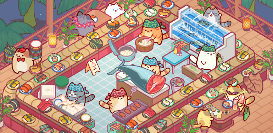 Cat Snack Bar MOD APK 1.0.208 [Menu/Unlimited Currency/Staff Speed]