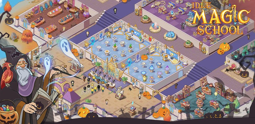 Idle Magic School MOD APK 3.1.0 [Unlimited holy water/magic fruit]