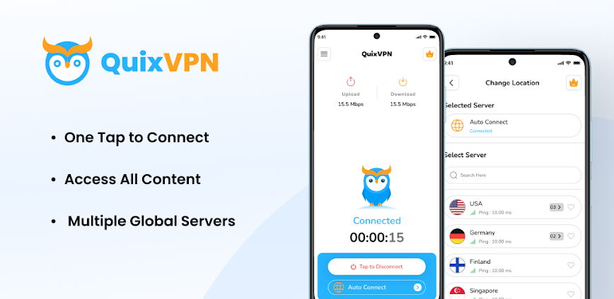 QuixVPN MOD APK 1.12.5 [Unlocked Pro]