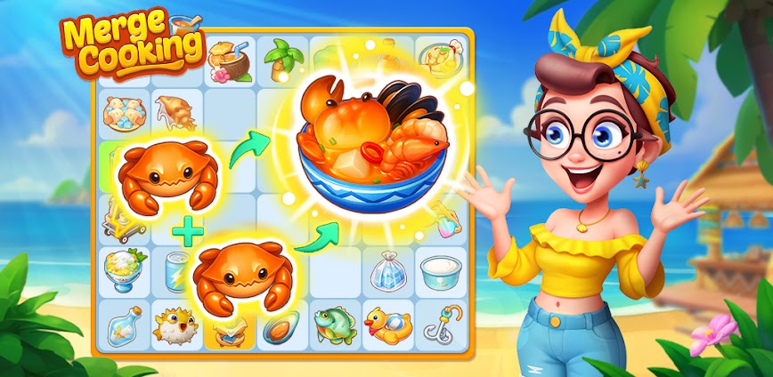 Merge Cooking:Theme Restaurant MOD APK 1.28.0 [Free rewards]