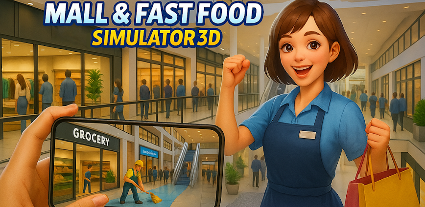 Mall & Fast Food Simulator 3D MOD APK 6.19 [Menu/Unlimited Currency]