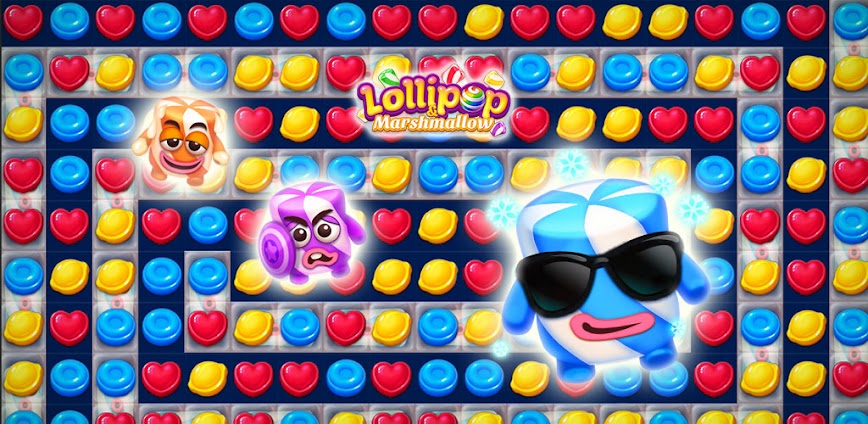 Lollipop & Marshmallow Match3 MOD APK 26.0213.00 [Auto win]