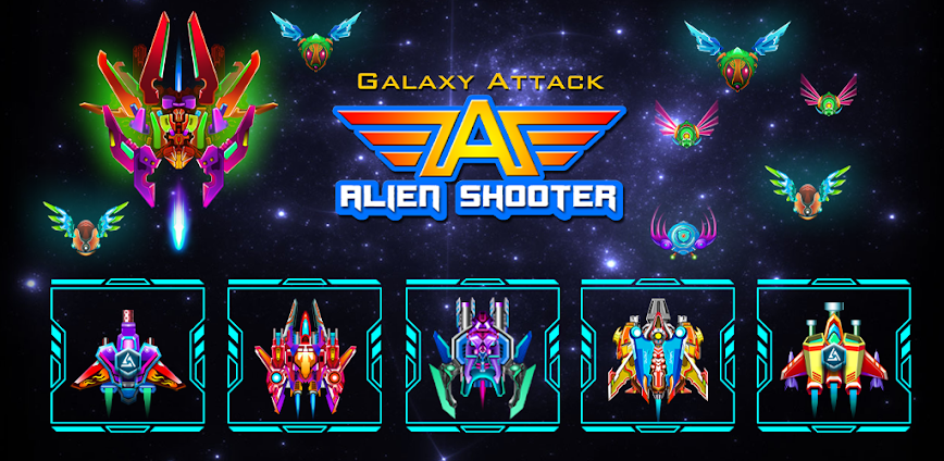 Galaxy Attack: Alien Shooter MOD APK 70.9 [Menu/Unlimited money, high damage]